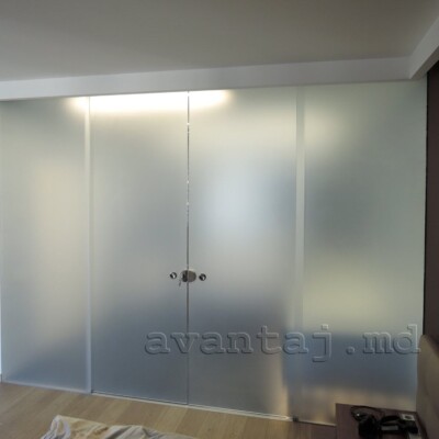 Межкомнатные стеклянные двери на заказ Кишинёв
